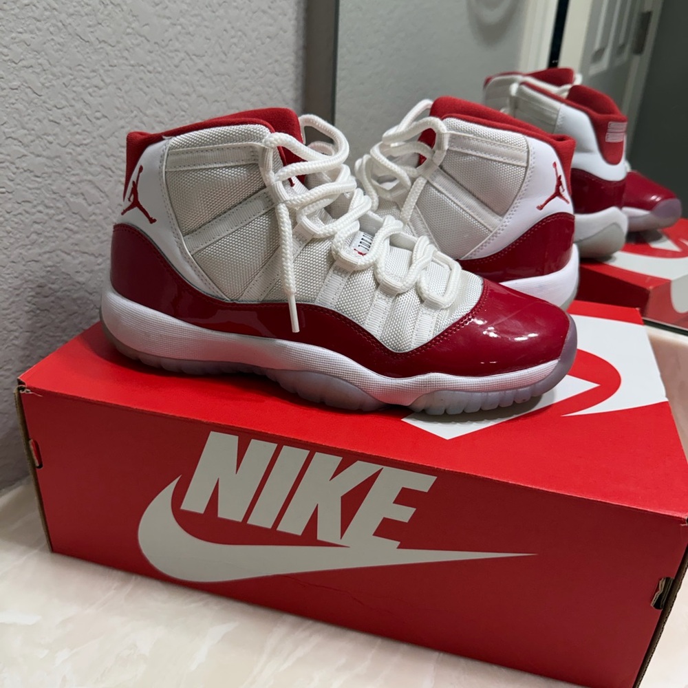 Cherry Jordan 11s size 7y